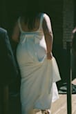 I'm so happy with this dress! I was so scared it wouldn't fit, but it's perfect and has great stretch. The material feels so comfortable and well made. I can't wait to wear it on my wedding day. - Christine W.