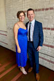 Wore this dress for my brother's spring wedding and it was perfect! I did size up (usually a M, ordered a L) based on other reviews and was happy I did. The color is gorgeous and I loved the pleating and the subtle floral design in the dress. Got lots of compliments! - Emily S.