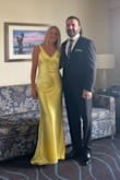 This dress was the perfect fit. My daughter said that my waist looked snatched. I got many compliments at the wedding. - Sarah