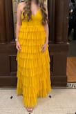 Beautiful ruffles, fit true to size, so comfortable I felt like a princess! - Ella R.