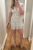 I can zip it up, but it was def a little snug around the waist- but it did snatch it in = I'm tall, so the "mini" was def true to its name. I didn't end up using it for my event (school pinning event) but I kept it to maybe use for something else like a date night or girls dinner! - Erin M.