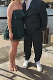 If you live in a windy city, I would HIGHLY recommend wearing spandex underneath (see photos for what I mean). But it's a pretty little dress with a nice formal feel. Made me feel like a lily pad! - Heather B.