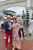 I bought this dress for the Kentucky Derby, and it was absolutely PERFECT! It fit like a glove and looked exactly like the photos. The vibrant colors were stunning and matched my vision perfectly. I received so many compliments throughout the day. I truly felt amazing in it. Highly recommend this dress for anyone looking to turn heads and feel confident! - Angela S.