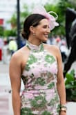 I bought this dress for the Kentucky Derby, and it could not have been more perfect. It fits true to size. The length was great. It was a little big in the back and neck area, but nothing worth returning. I could not recommend this dress more! - Gabrielle H.