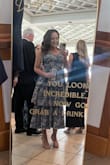 This dress was very comfortable, and I got so many compliments! Straps are true ties, and with the lace-up back, it's very forgiving and great to be able to adjust to get the best fit. - Anna S.
