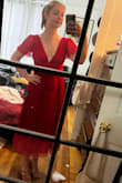 This dress was better than expected! I got so many compliments at the wedding I attended. The only thing to be aware of is that the one shoulder of the dress slipped off twice while I was dancing (almost flashing everyone), and I didn't expect that to happen! Otherwise, it was great and fit true to size (I got a M) - Katie H.