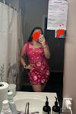 I ordered 2 sizes up because the dress is very short. Originally got a L, but had to size up to an XL just for length. The large zipped perfectly fine but didn't want to flash anyone. No stretch in this dress really either. Definitely need to order 2 sizes up but would definitely recommend it!  Can't wait to wear for my birthday! - Gemma F.