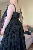 I bought this to wear to a cousin's wedding, and it's perfect! It looks and feels high quality, and amazingly fits pretty perfectly! For reference, I ordered an XL and am 5'5, 200lbs, bust 38", waist 34", hips 48". According to the size chart, the XL is big for my bust, right on the waist, and small for my hips, but it fits like a glove! Very happy with my purchase! Because it fits so well and the fabric is high quality, I also feel like I can go without a bra, which I love, - Ailsa B.