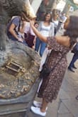This dress was perfect on my Italy vacation. In the churches you had to have your knees and shoulders covered and while This doesn't cover shoulders I was able to throw a cardigan over it and remove in the heat! - Chelsey J.