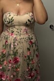 Beautiful dress! However, it was a little tight on my chest area. - Ivethy D.