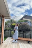 Very comfy dress with plenty of stretch. Wore it for a casual Mother's Day lunch. Paired it with platform sneakers from Lulus :) - Mishieru T.