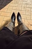 The fit is true to size and comfortable. I was concerned with the smell but maybe I got lucky, had no problems. I wear these to work and outings. The boot is flexible around the calves and can walk all day in these. - Alessandra L.