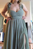 Lulus sizing for dresses was really off for me. I should have pulled out the measuring tape and measured myself instead of putting in my height and weight, and bra size, and trusted them to get my size right. For example, they said I should be a XXL or 1X, and this dress took a gamble and got an XL because I loved it and they didn't have my recommended size. And lo and behold, it fits perfectly! I love this dress! A little too much cleavage for me usually, but I love the dress! I think I'm going to keep it! (also it's the perfect length on me, I'm 5'10") - Katie H.