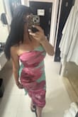 I wore this dress last week to a wedding in Aruba and it was perfect!!!!  I received so many compliments.  It was so comfortable and flatting. - MEGAN B.