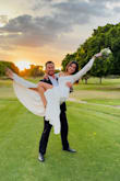 I bought this dress for my court wedding and couldn't have been happier with it! It's very pretty comfortable. Length was perfect with my 3in heels - Cristina R.