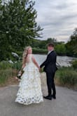 Lots of compliments on this beautiful floral dress. The bust was a little big and shoulder straps were a little long, we had to take them in. But otherwise fit beautifully. - Jenna L.