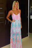 Wore this completely comfortable and adorable dress for my birthday dinner while on vacation! The color scheme is so bright and fun and I love the free flow style fit! - Veronica V.