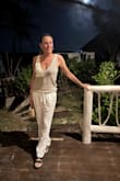 A nice sweater tank to wear on Summer nights. I wore in Tulum in May and will take it with me to Italy in June. - Theresa B.
