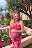 Absolutely loved it and got lots of compliments. Stretched easily over my big 8month pregnant belly! Comfy and great chest coverage. - Rachel U.
