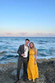 Wore this for a wedding in Mexico and it was perfect! Beautiful color and beautiful material. I was sent the wrong size, I ordered a M and received a L and didn't have time to exchange it. Luckily it still it fit nice and is adjustable because of the tie back. - Sawyer G.