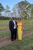 This dress was perfect for a spring wedding. It fit true to size. I'm a size 14. 5'4. It was too long, however, it can be easily altered if needed. - Nia S.