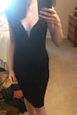 The dress is perfect! It is extremely sex yet classy. The front of the dress is so fun! - Kamila B.