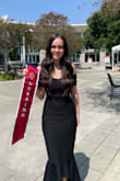 Wore this dress for my Nursing Pinning Ceremony. It was a little tight but very stretchy, clung to my waist just right! I got so many compliments and felt so beautiful. - Annalise A.