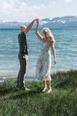 Wore this dress for engagement photo shoot and it turned out perfect! Fit true to size, comfortable, nice fabric, and good quality - Corinne C.