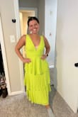 I bought this dress to wear to a wedding in Mexico, and it is amazing. The color is so vibrant and fun, I can't wait to wear it! - Abigail H.