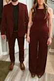 Fits great! Runs very long. The crotch hangs a little lower than I would like, and the legs are long! Perfect for me with heels, but if you are short, you will have to get this hemmed. Love the pockets! I've worn it several times now! - Deme R.