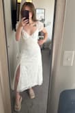 It fits dang near perfectly- their is a little bit of room in the chest but i have like nothing going on there so its unavoidable for me. Looks and feels really nice, not see through. I would recommend! - Sofia T.
