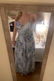 A great fit for ladies with proportions that don't match sizing well. I have a smaller bust and larger hips and this fits great because of the wrap style. It also flows nicely over the tummy area which I appreciate because of bloat causing health issues. I'm 5'7 and it's the perfect length with 2 inch heels. - Maris B.