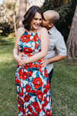 I am OBSESSED. Like the other reviews said, the skirt is long so I had to hem it, but it looks SO GOOD! I ordered a large (probably could've done a medium, but since it shows midriff I didn't want it to squeeze) and it's so comfy! I used them for my engagement pictures and I am SO HAPPY with it! Colors are beautiful, lots of great movement... ugh, perfect! The straps to the top are adjustable too so that helped me a lot. I'm larger busted so I was worried about not wearing a bra with it, but when i tightened the straps it held me pretty well! (I wouldn't go for a jog in it... haha but it looked great!) - Christine A.