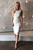 Wow, I am not sure why this dress was on sale (but I am happy about it) , because it's absolutely amazing, quality is great, the material is thick. I have this dress in 3 colors. With a little blazer it's the best outfit for work!!! - Ekateina C.