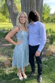 I ordered this dress for a wedding, and I was pretty happy with it! I've been a Lulus customer for over a decade now, and as someone who's 5'7, I've come to realize that their short dresses are just a little too short, their long dresses are way too long and their midi dresses are a little too long but that's okay because it's not dragging on the floor. I do wish the dress was an inch or two shorter for me, though; I found the length a little awkward. The dress doesn't have cups, but gives the appearance that it does, so I felt like my bust didn't quite fill the dress the way I wish they would have. I could've tied the straps lower so the cups were more in line with my bust, but I also didn't want to show off too much chest at this event. Overall, I'd still recommend it! A little boy asked me if I was Elsa, and it made my whole night! - Amy S.
