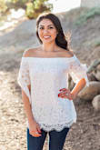 I used this cute off the shoulder top for my second outfit during our engagement session. I LOVE love the feel and look of it! Would definitely recommend buying it. Great quality! - Cindy V.