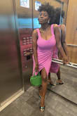 I'm not usually a pink girlie, but needed this for a pink themed birthday party. It's a beautiful color. Very flattering and the fabric doesn't feel cheap to the touch. Works well on busty women. - Jessica V.