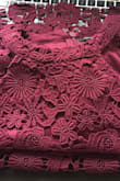 I ordered the burgundy but received a dress that was more purple colored. It doesn't match at all what it looks like online and wasn't really what I wanted. Otherwise, it fits true to size and the material seemed good quality. - Kat S.