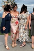 I bought this for a spring wedding, and I have to say it was one of the prettier dresses I have ever seen! I felt so sexy and beautiful in it. It is very comfortable and well made. My husband loved it, and I received many compliments! I usually wear a small in every other brand on the planet, but so far, every dress I have tried on from Lulus has run small. I did order a medium in the blue and it fit much better. Not too big, but just a reference for you ladies if you are my size. I am a few pounds heavy then I normally am, and I was able to fit into the small, but if you are in between sizes, you can safely size up without worry. - Diana P.