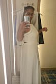 So that's kinda how it went lol. I wore this dress for a formal/white night on my recent cruise vacation and my boyfriend proposed to me!!!! The dress fit amazing with an adhesive bra and a little body tape as the halter part was a little loose. The material is amazing and not see through. Overall an amazing dress with an amazing memory attached. Family members who saw the proposal video asked where I got my dress... Lulus of course.. now my go to for all things formal and just cute! - Patrice S.