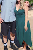 The dress is made with great quality and felt comfortable. I bought a medium but honestly a small would fit better. It was way too loose and longer than I expected. - Angelle M.