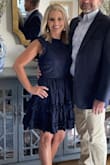 This dress is a great modest dress, if you are looking for something not too sexy or reveling. I wore it to a non-formal wedding and received a lot of compliments. It fit perfectly, no alterations needed. - Kristy A.