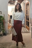 This sweater was so soft and comfortable and the size fit perfect. It is not too long or too short and I could have worn it tucked in or left out. I've worn this sweater several times with skirts and jeans - to the office and out to dinner. It is a great addition to my winter wardrobe. - Rachelle A.