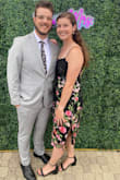 Dress was pretty and fit true to size. There was some fraying around the floral stitching and extra floral pattern around the neckline, but still a pretty dress for a wedding. - Lauren S.