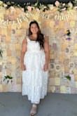 Used this for my bridal shower and it was beautiful. I found that Lulus dresses always run a little larger so I sized down and purchased an XL. - Hope R.