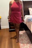 I wanted this dress so badly. I took a chance and ordered and XL. I'll be returning it. It will definitely look amazing on a smaller frame and smaller chest size. I do not advise this dress to anyone bigger than a C cup. It is also very short. Barely covers my butt. - Christine N.