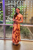 I ordered this dress for a wedding, but will definitely be wearing it again. I am usually in between an XS and an S in Lulu's dresses, and I probably should have gone for an XS here because it was a little loose. But with some wardrobe tape, I didn't have an issue with it staying up all night. Additionally, I usually go for midi dresses when I really want a maxi dress because of my height, so this fits more like a maxi on me. I do recommend this dress! - Hannah L.