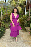 Beautiful dress, it fit perfectly! I didn't even need alterations. I bought this dress to attend a wedding, and it was very comfortable to wear for more than 10 hours. It was perfect for the occasion and helped me feel confident. - Samantha A.