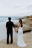This dress was perfect for our engagement photoshoot. The material is thick and high quality. I would definitely recommend this dress to anyone looking for something stunning but also affordable. Photocredit: Yumiko Tan (@yumikotanphoto on Instagram) - Anna G.