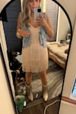 Obsessed with this. It fits perfectly and is so flattering. It was awesome for a night out in Nashville! - Erin D.